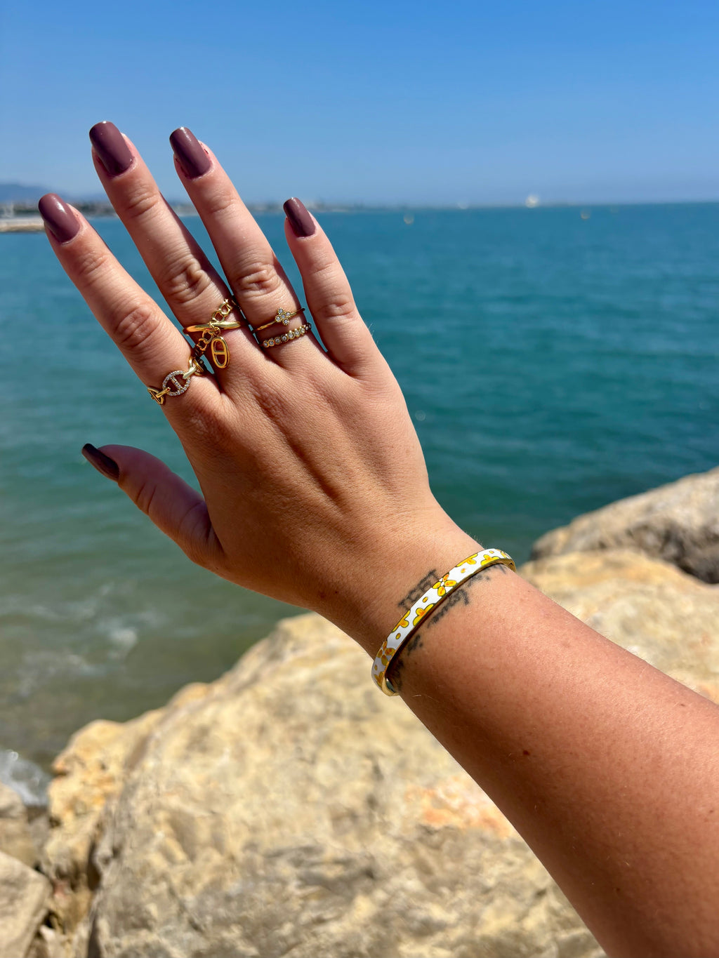 Jonc thaïlandais "Léïa" Jaune Kelyana Collection