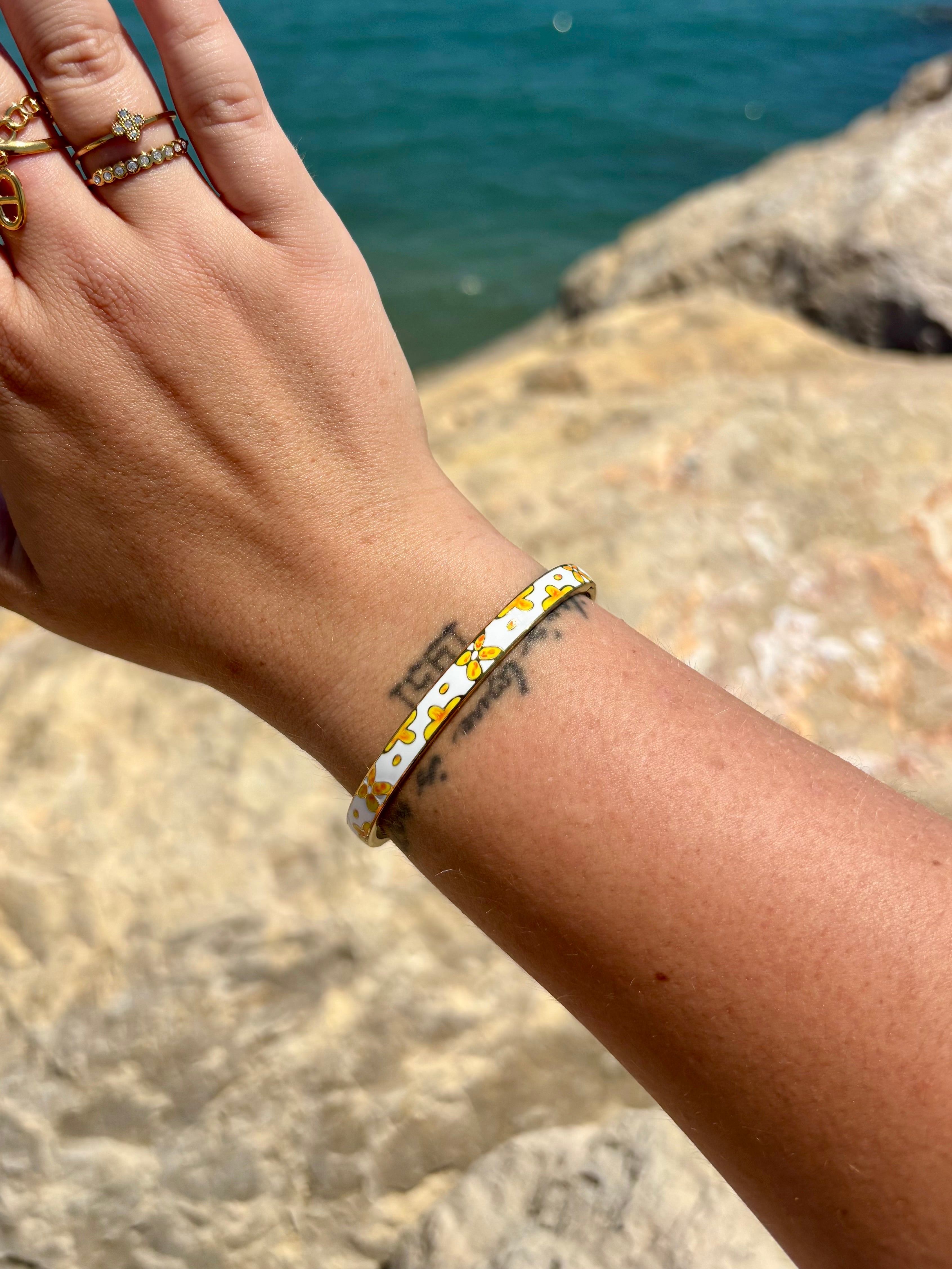 Jonc thaïlandais "Léïa" Jaune Kelyana Collection