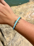 Jonc thaïlandais "Leïa" bleu Kelyana Collection